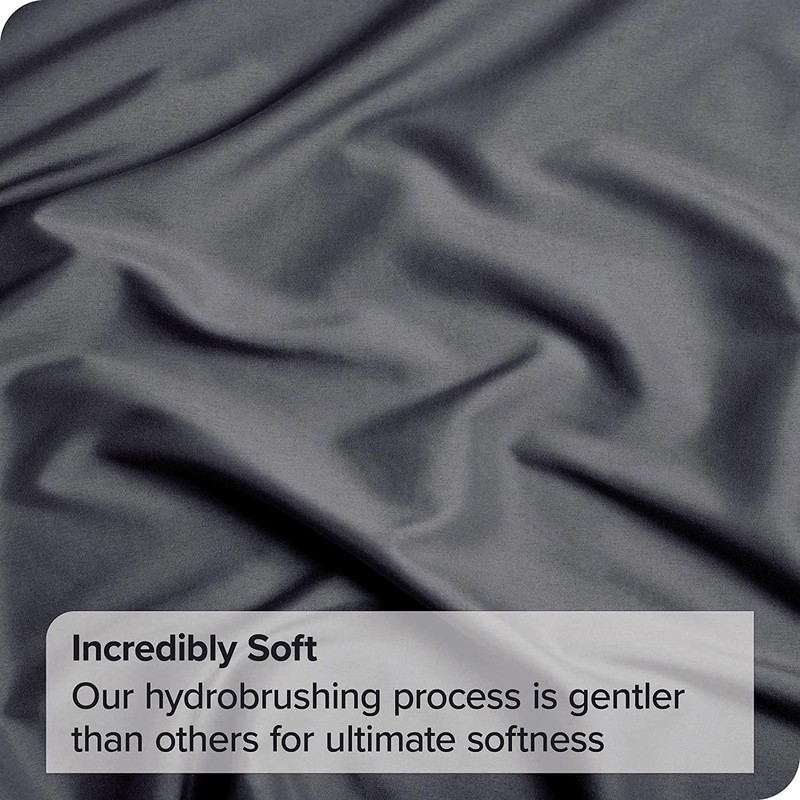 ForZzz 2000TC Fitted Sheet King Size -Premium Microfiber Fitted Bottom