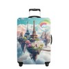 THISFIND Iron tower Luggage Cover Washable Suitcase Protector Anti-Scratch,Stretchable Fit