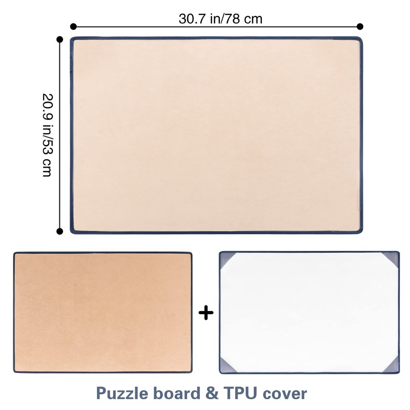 Tektalk Jigsaw Puzzle Board Portable Puzzle Mat with Puzzle Dustproof