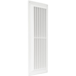 Repa Market 12 x 5 Inch (Outer Size) White Plastic Return Air Vent Cover for Wall and Ceiling/Rectangular Return Air Grille/HVAC Vent Cover/AC Exhaust & Intake Soffit ceiling register