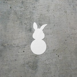 Transparent Decal Stickers of Easter Bunny Frames (White) Premium Waterproof Vinyl Decal Stickers for Laptop Phone Accessory Helmet Car Window Mug Tuber Cup Door Wall Decoration ANDSKUSd1488aWH080922