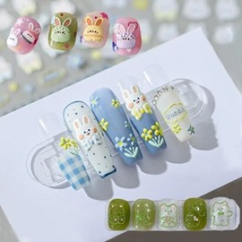 Nail art 5D cute rabbit bear thick emboss sticker-WFI176B emboss sticker - 55 / 네일아트 5D 귀여운 토끼 곰돌이 도톰 엠보 스티커-WFI176B 엠보스티커 - 55