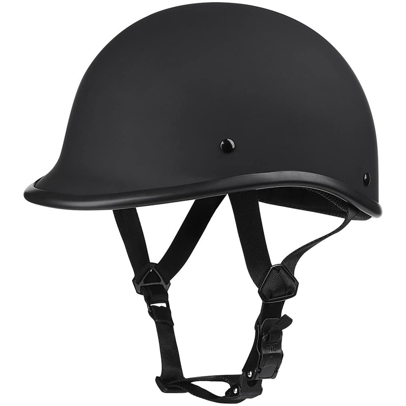 Woljay Helmets Half Cap Vintage Shell Open Face Motorcycle Helmet