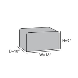 Covermates Keepsakes - Rectangular Appliance Cover - Dust Protection - Stain Resistant - Washable - Appliance Cover, Red