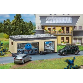 Faller FA 130621 Double Garage with parts, Accessories for the Model Railway Modelling