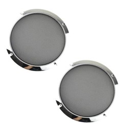 XunLiu 2PCS Audio Speaker Cover Mesh Grills Horn Guard with Screws for Car (10Inch, Silver)