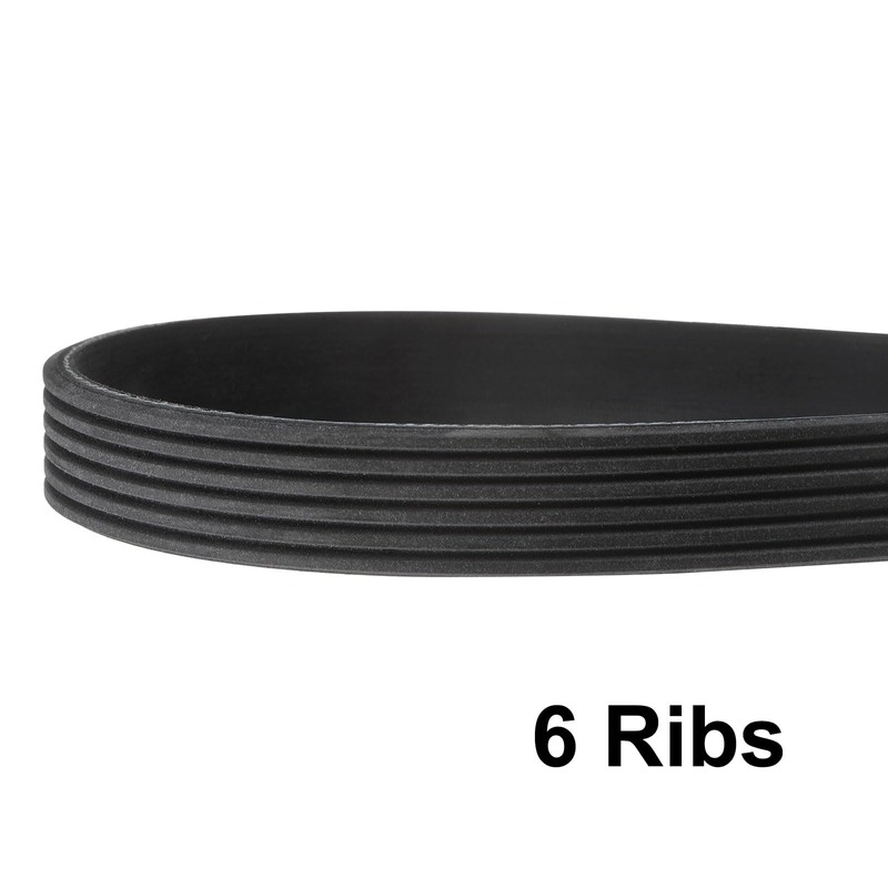 QUARKZMAN 6PK986 V-Ribbed Belt, 6 Ribs, 986 mm Length x