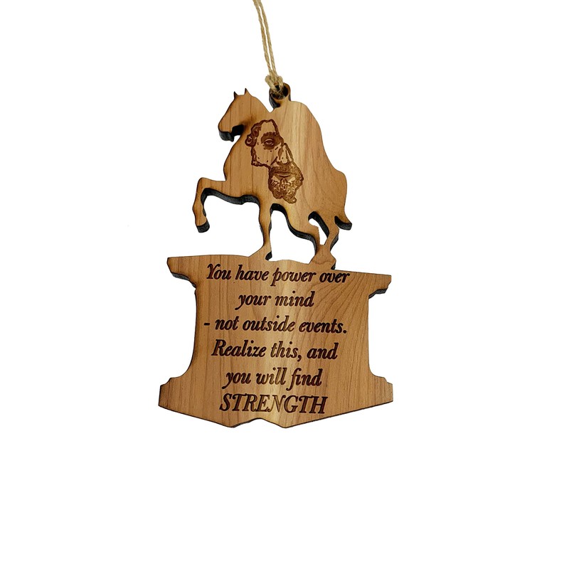 You have Power over your Mind Marcus Aurelius CEDAR Ornament