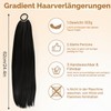 Ponytail Extension, Ponytail Hairpiece, 60 cm Long Straight Braid Extensions,
