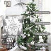 Miaikoe Grey Christmas Cushion Covers 45x45 Set of 4 Christmas