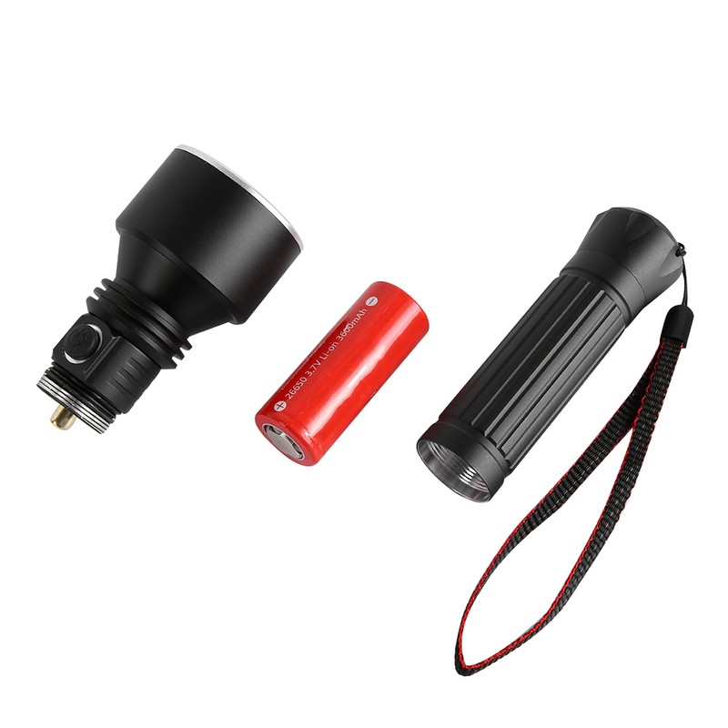 NK Aluminum Alloy Super Bright LED Torch Light Waterproof Rechargeable
