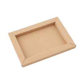 folia Little Paper Rectangle Photo Frame Glue-On Cardboard 48 Assorted 8, Multi-Coloured, One Size