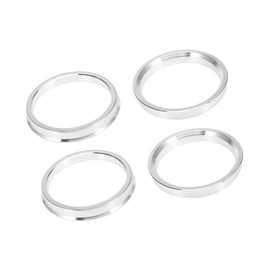 REPAIROCK 4pcs OD 72.6mm to ID 63.4mm Aluminium Alloy Car Hub Centric Rings Auto Replacement Parts
