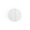 Evionlin White 2-1/2 inch Drawer Pulls,2 pcs(a Pair) Half Round