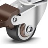 4PCS 1in Plate Caster Wheels Swivel Casters Lockable Heavy Load