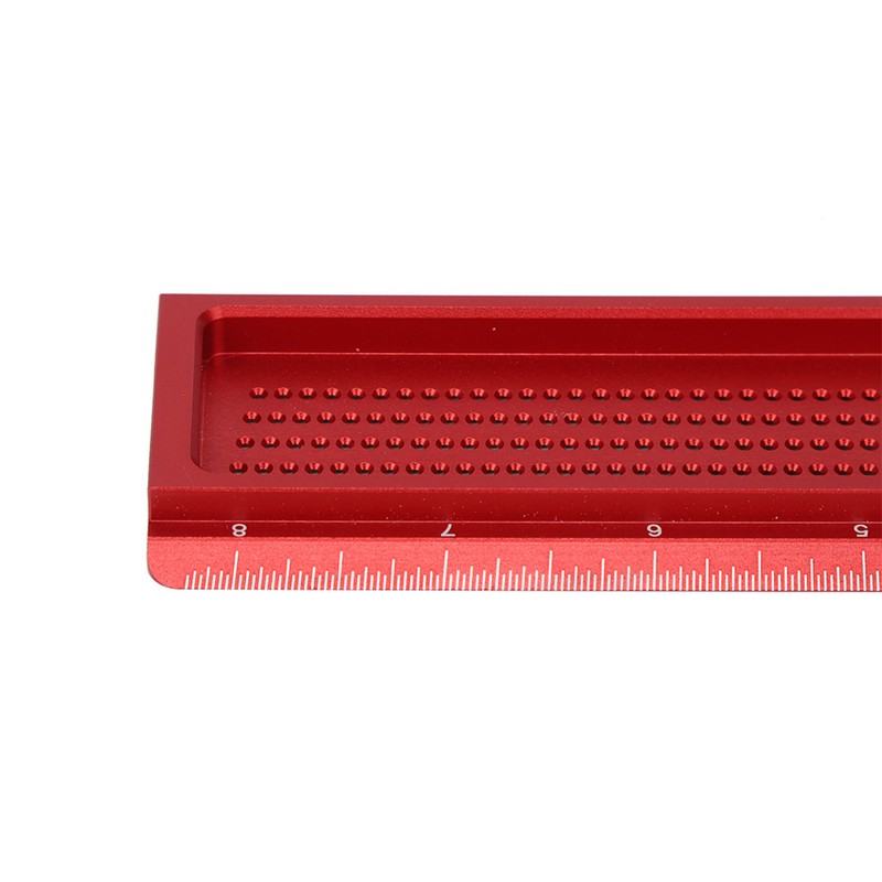 TS-8 Woodworking Hole Ruler Aluminum T shaped Measuring Tool Mini