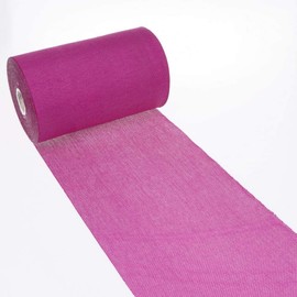 Deko As Shabby Chic table runner in linen look, polyester, odourless, pink, 20 cm x 5 m, 5