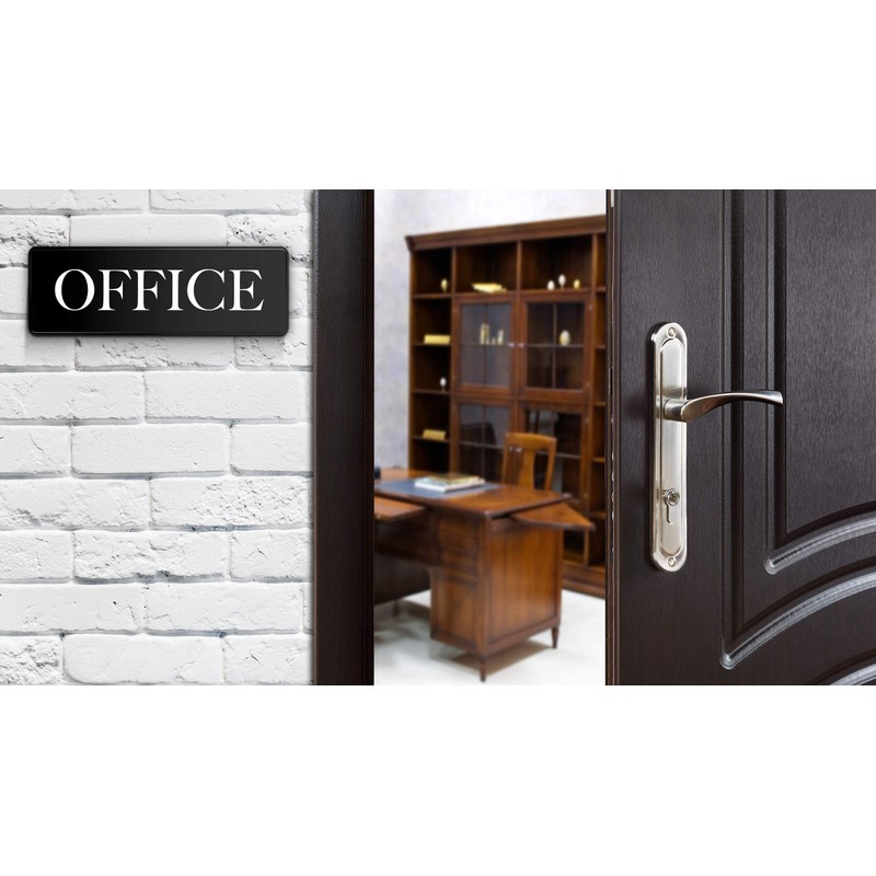 ASSURED SIGNS Office Door Sign - 9" by 3" -