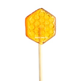 Sparko Sweets Natural Honeycomb Lollipops, Made in USA, No Artificial Ingredients, No Corn Syrup, 40 Pieces, 1.2-inch Diameter, 1.5 lbs, Gold – Ideal for Tea Stirrers, Sore Throat Remedy, and Gifts
