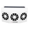 Car Exhaust Fan Solar Powered 3 Fans Ventilation Cooling Odor