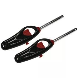 Greatland 2pc Stove Fireplace Grill Camp Fire Lighters Refillable Propane Safety Lock