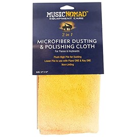 MusicNomad Microfiber Dusting and Polishing Cloth for Pianos and Keyboards (MN230)