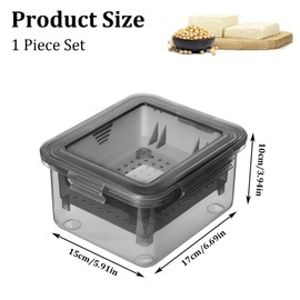 Tofu Presser Tofu Press Mould Better Tofu DIY Press Mould Plastic Soybeans Press Drainer Tofu Cheese Making Tofu Press Mould Food Processor Cheese Soy Homemade Soybean Press Kitchen Home