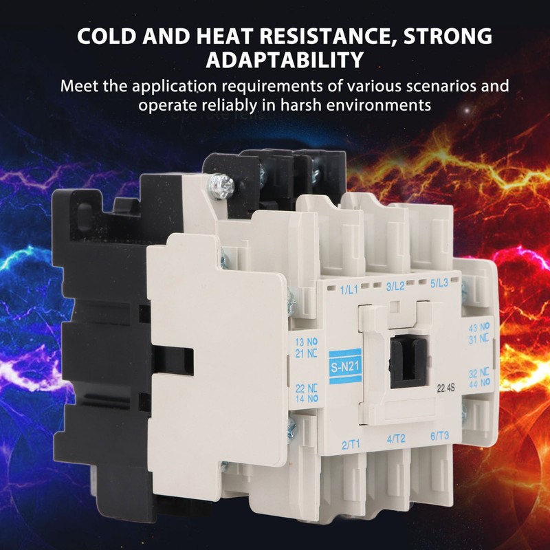 AC Contactor High Performance Coil 4NO 4NC 3 Pole Industrial