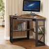 Vecelo Home Office Table Corner Desk Laptop Computer Table Keyboard