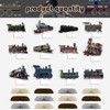 POMNUG 12-Pack Train Honeycomb Centrepieces Retro Train Centrepieces Table Decorations