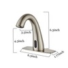 HHOOMMEE Commerical Automatic Touchless Bathroom Sink Faucet Brush Nickle Motion