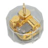 Music Box Polygon Shape Transparent Golden Relaxing Acrylic Metal Clear