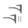 CRL Chrome - Aluminum Glass Shelf Bracket for 3/8 to
