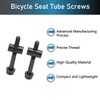 BONKZEBU 2 PCS M5 X 40mm Titanium Cycling Seat Post