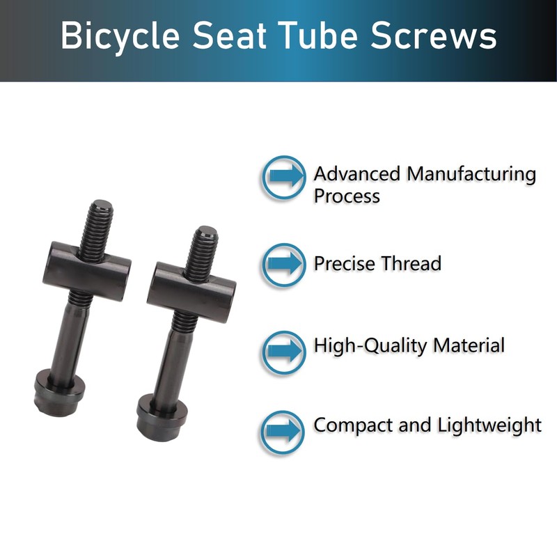 BONKZEBU 2 PCS M5 X 40mm Titanium Cycling Seat Post