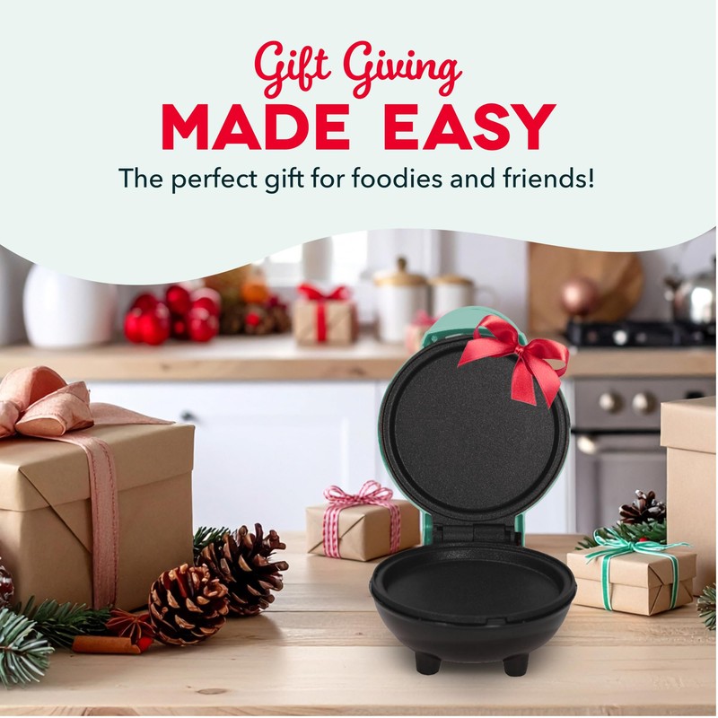 DASH Mini Maker Electric Round Griddle for Individual Pancakes, Cookies,