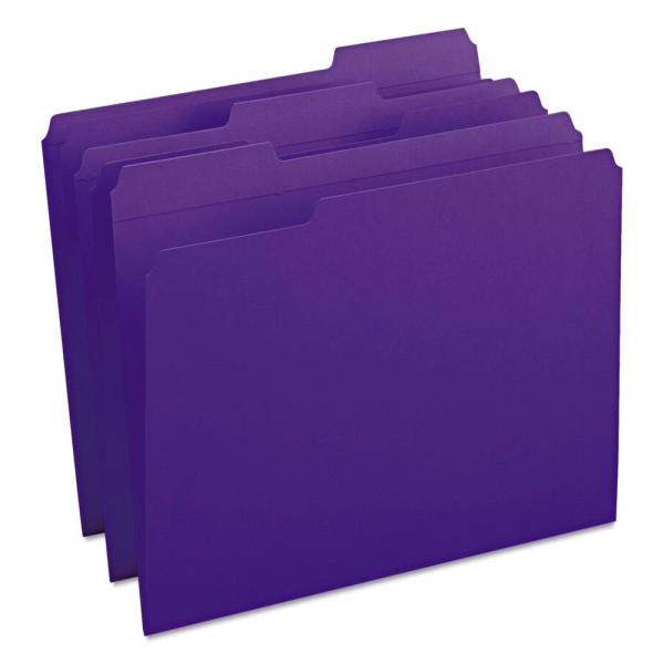Smead 13034 Letter Reinforced Top Tab Colored File Folder -