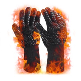 Barbecue Gloves, Oven Gloves, BBQ Gloves, Heat Resistant Grill Gloves, Baking Gloves, Oven Gloves, Cooking Gloves for Kitchen & Grill, Cooking, Baking, Welding
