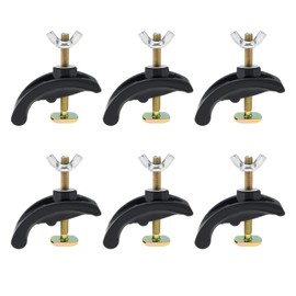 VGOL 6 x CNC Arcuate Press Plate Clamps Engraving Machine T Track Hold Clamps Fixing Plate Milling Woodworking Accessories for Milling Machine