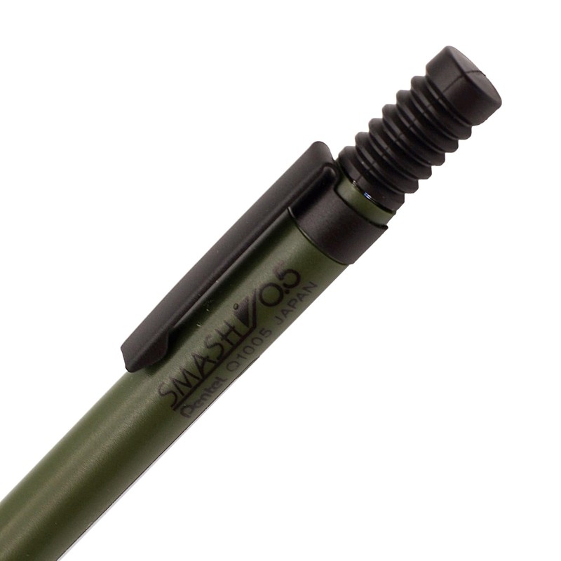Kidera Shoji Pentel Smash Mechanical Pencil, 0.5mm, Military Green Q1005-MDKS