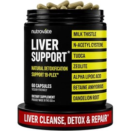 Liver Cleanse Detox & Repair [19-Plex] - Liver Support Supplement with Milk Thistle, TUDCA, NAC, ALA, Zeolite, Dandelion Root, Artichoke, and Turmeric - Vegan, non-GMO, Gluten-Free [Made in USA]