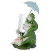 Azuma Novelty Frogs Rain Gauge 5" Measure Rainfall Resin Garden