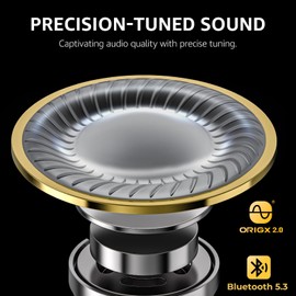 TOZO T10 Wireless Earbuds Bluetooth 5.3 Headphones, 55H Playtime with Wireless Charging Case, App Customize EQ, Ergonomic Design IPX8 Waterproof Headset Powerful Sound for Workout, Calls