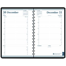 House of Doolittle 2021 Daily Calendar Planner, Black Cover, 5 x 8 Inches, January - December (HOD28802-21)