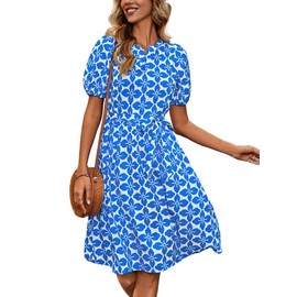 DIRASS T Shirt Dress with Pockets Church Semi Formal Modest Mothers Day Sundress for Women Teacher Summer Work Dresses for Women 2025