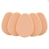Xinjincang 5Pcs Beige Smooth Makeup Sponge Blender Flawless Foundation Powder