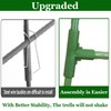 JK-GMTE Cucumber Trellises A Frame Plant Supports Green Trellis for