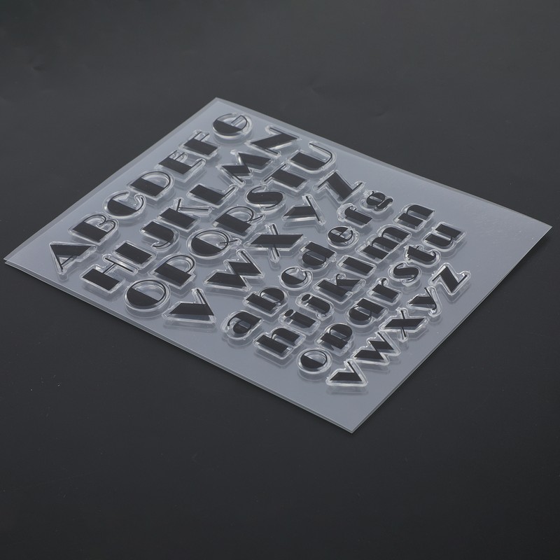5Pcs Transparent Stamp TPR DIY Journal Scrapbooking Capital Lower Case