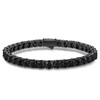 KRKC&CO Tennis Bracelets for Men Women, Black 5A CZ Bracelet,