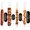 com-four® 10x Barbecue skewers with Handle - 30 cm BBQ